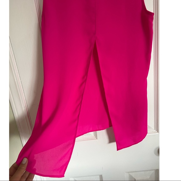 Split Back Pink Top - Picture 3 of 3